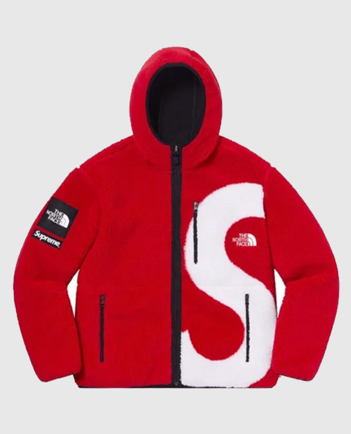 Supreme The North Face S Logo Red Fleece Jacket