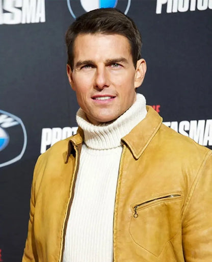 Tom Cruise Mission Impossible 4 Premiere Leather Jacket