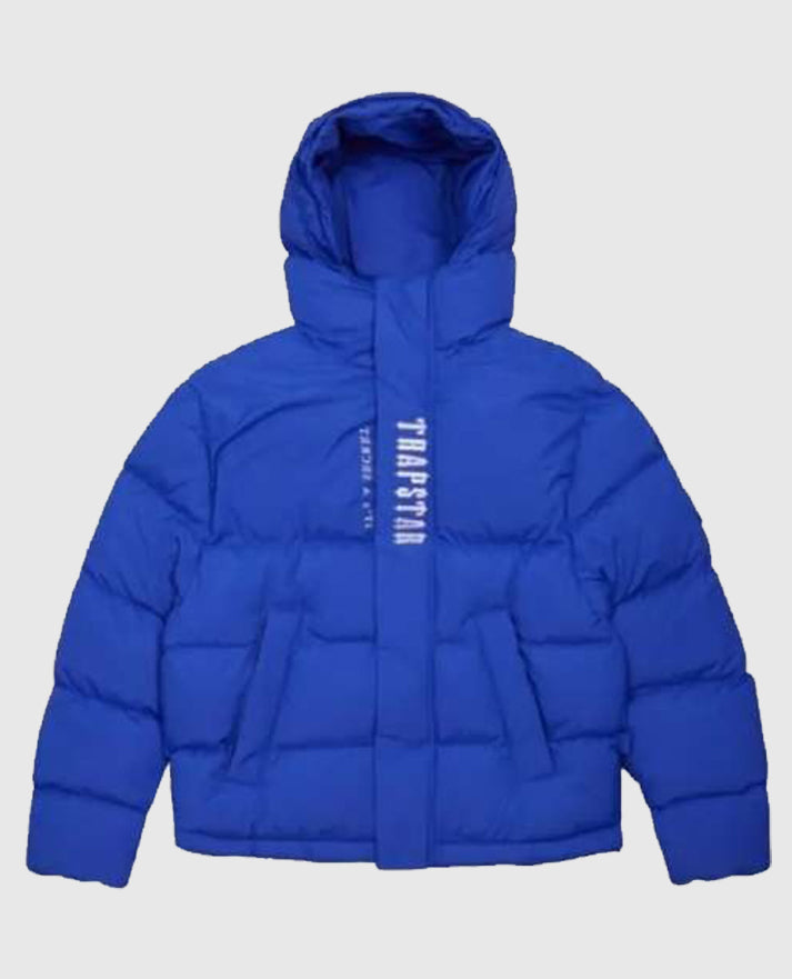 Trapstar Hooded Blue Puffer Jacket