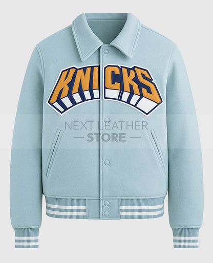 Victor Cruz Knicks Blue Jacket