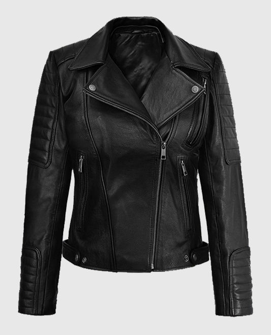 Victoria Justice Black Leather Jacket