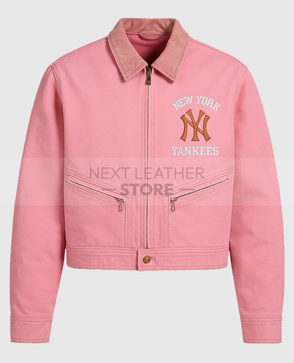 Vintage Carhartt x NY Yankees Pink Crop Jacket