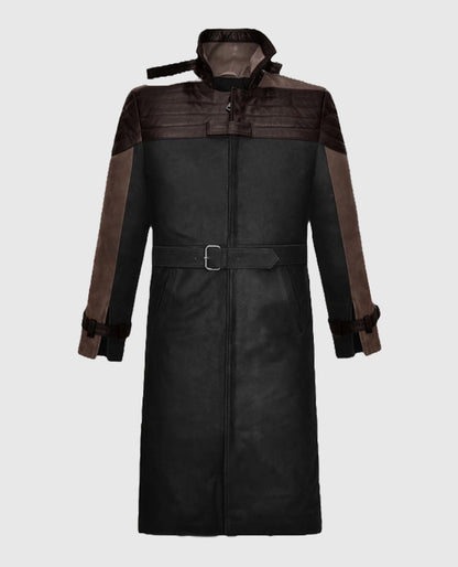 Watch Dogs 3 Legion Aiden Black Leather Trench Coat