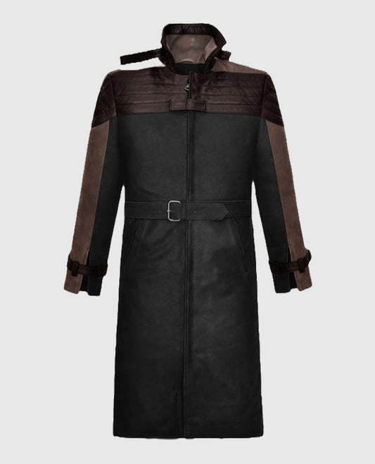 Watch Dogs 3 Legion Aiden Black Leather Trench Coat