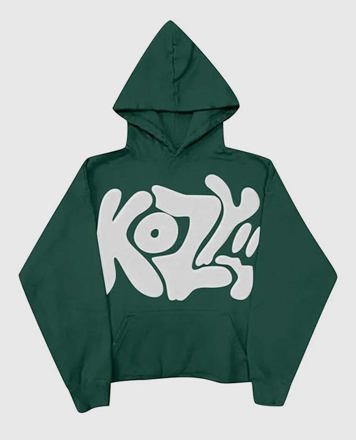 Y2K Kozy Green Hoodie
