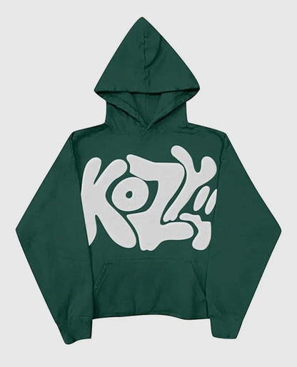Y2K Kozy Green Hoodie