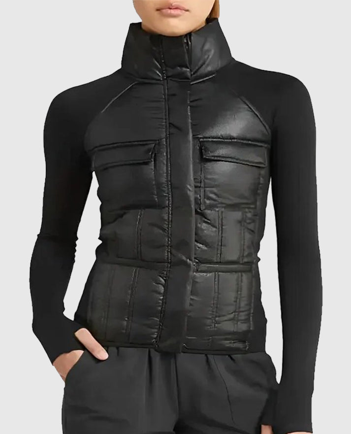  Zella Hybrid Black Puffer Jacket