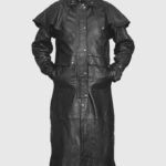 Men's Leather Duster Coat