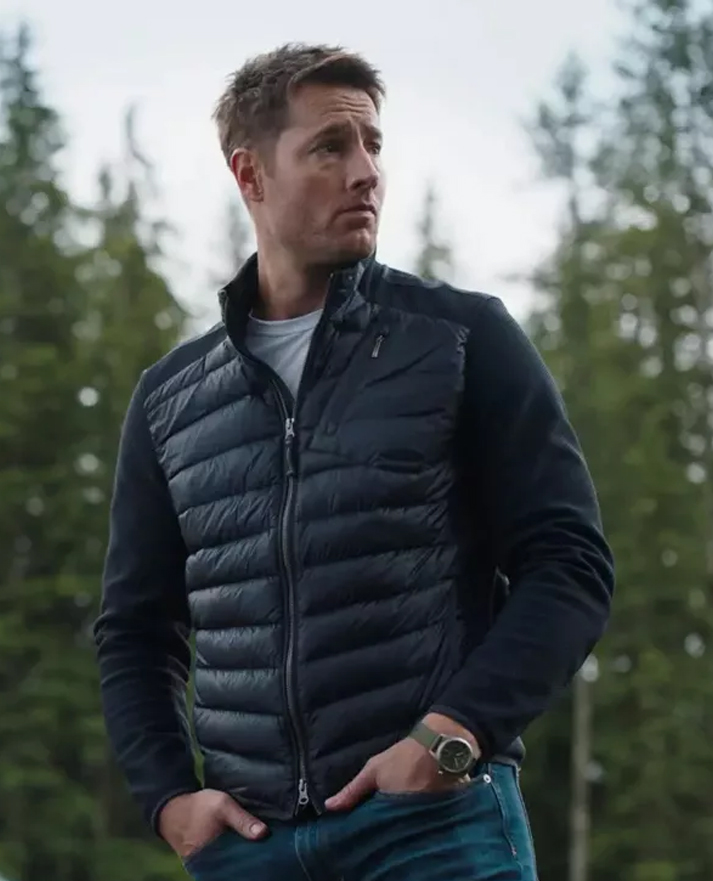 Justin Hartley Tracker Black Puffer Jacket