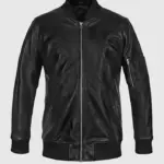 Men's Leather MA-1 Bomber Jacket