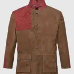 Men's Suede Safari Hickory Leather Blazer