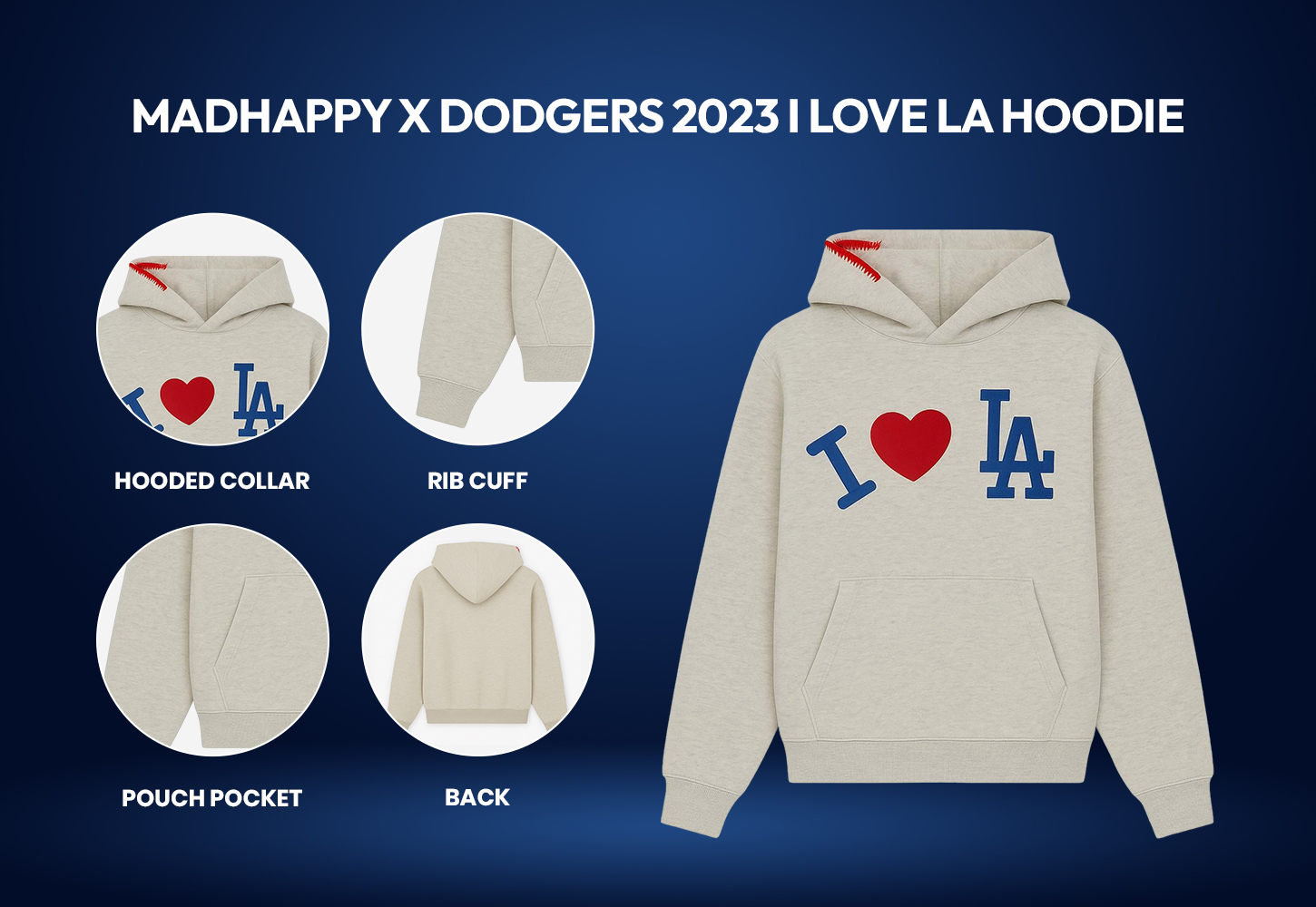MadHappy x Dodgers I LOVE LA Hoodie