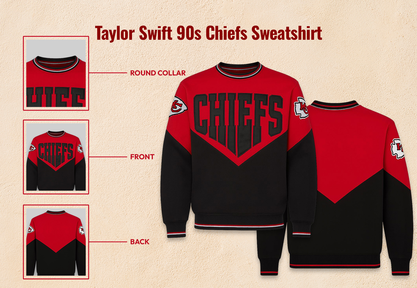 Taylor Swift Vintage Chiefs Sweatshirt