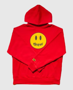 Drew House Mascot Red Hoodie, Justin Bieber’s Streetwear