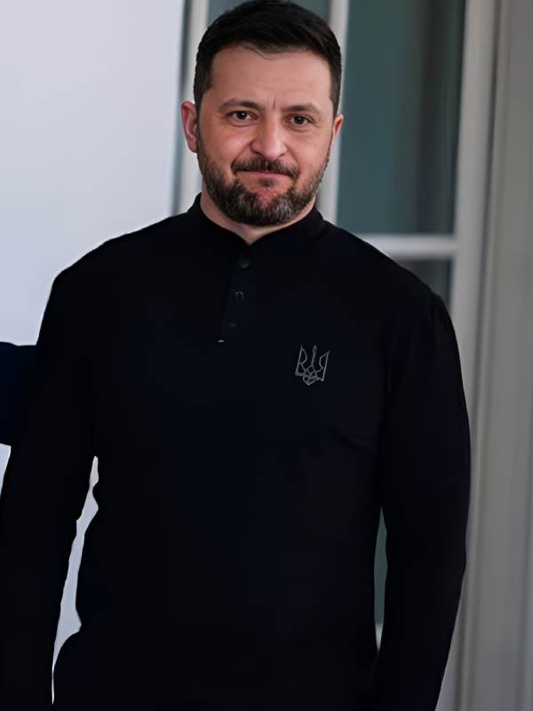 Zelensky Black Polo Shirt | Ukrainian Trident/Tryzub Polo shirt